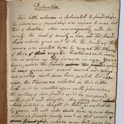 1840 Autograph Album/Journal