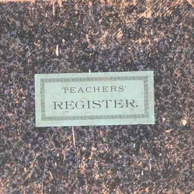 Belmont School No. 1, 1888 Teachers Register, Spring-Summer Term