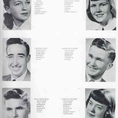 Caledonia High School 1952 Yearbook: Senior photos, page 9