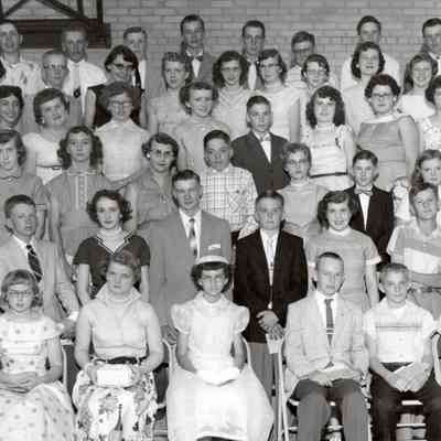 Traill County Rural Schools, Eighth Grade Graduates photo, 1956
