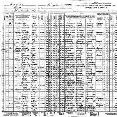 1930 US Census, Bingham Township, Traill County, ND, courtesy ancestry.com: Chas L. and Christina (Klomseth) Gordon and family