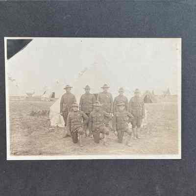A photograph of Traill County, ND, National Guard Company L soldiers.