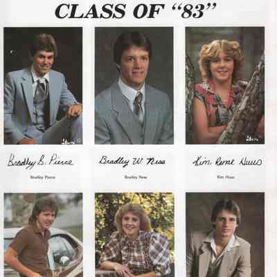 Hatton High School 1983 Yearbook: Class of 1983 Senior photographs, page 1