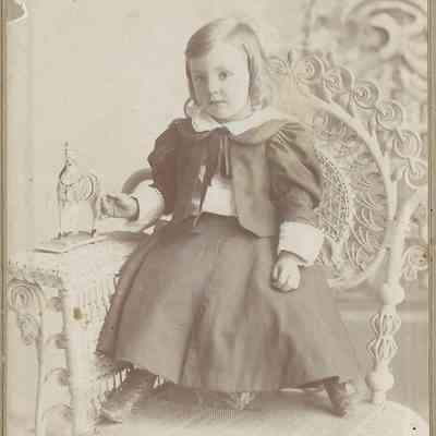 Harry William Fleischer as boy; son of Charlie and Mary (Stephan) Fleischer: Photo, C.E. Fuller Studio, Hillsboro, ND, courtesy Jackie (Ausk) Baumgartner