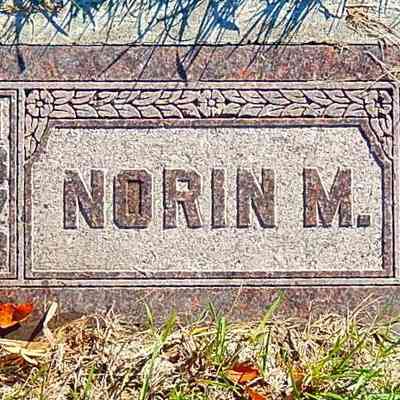 Grave-marker, Norm M. Borke: Cemetery, Hillsboro, ND, photo courtesy US Find-a-Grave