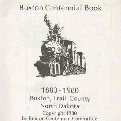 Buxton Centennial, 1880-1980: Book Title and Copyright page