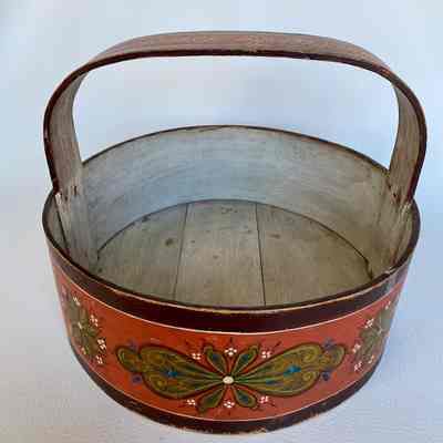 1885 Wooden Korg (basket) from Norway
