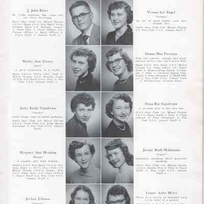 Hillsboro High School 1952 Yearbook: Class of 1952 Senior photographs, page 2