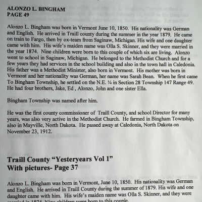 Bingham family: Alonzo L Bingham, 1850 to 1912