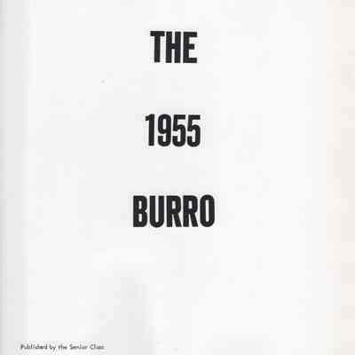 Hillsboro High School 1955 Yearbook: Inside title page