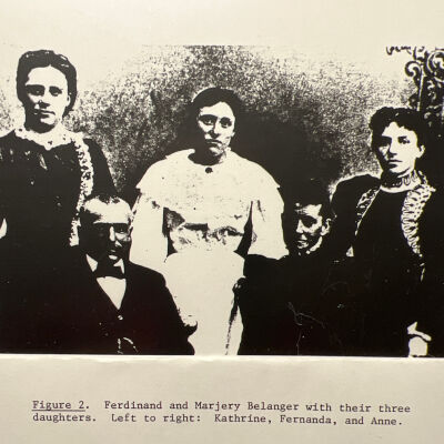 Family photo with Kathrine at standing at left
