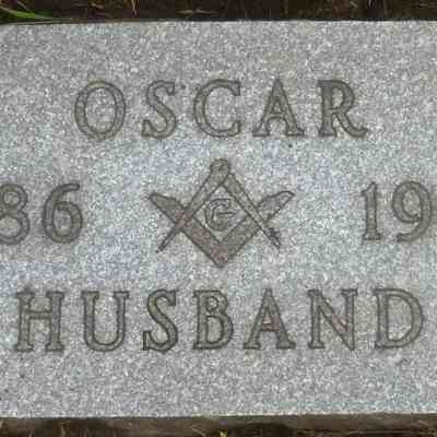 Grave-marker, Oscar Norby, son of Ole and Marie (Olson) Norby: Photo, Memorial Park Cemetery, Grand Forks, ND, courtesy US Find-a-Grave