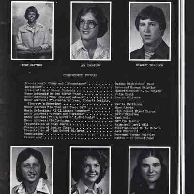 Hatton High School 1977 Yearbook: Class of 1977 Senior photographs on page 7