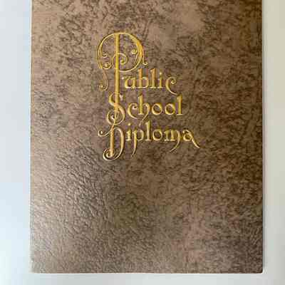 Lynn Brokke 1933 School Diploma