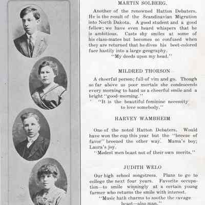 Hatton High School 1916 Yearbook: Class of 1916 Senior photos, page 17