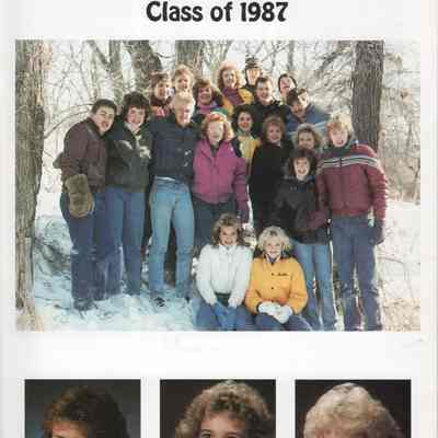 Hatton High School 1987 Yearbook: Class of 1987 Senior photographs, page 1