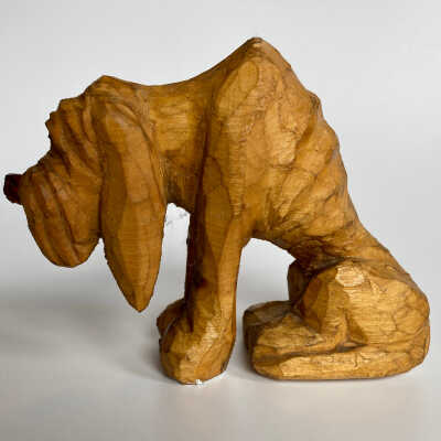 Hand-Carved Dog Figurine - McGee