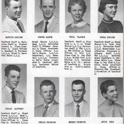 Hatton High School 1958 Yearbook: Class of 1958 Senior photographs, page 4