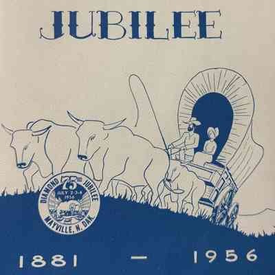 Diamond Jubilee, Mayville N. Dak. book on its 75th anniversary (1881-1956): Book cover