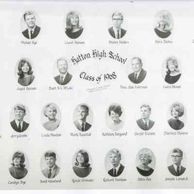 Hatton High School: Class of 1968 graduating students