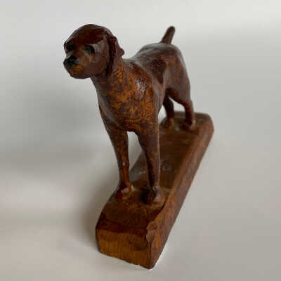 Hand-Carved Dog Figurine - McGee