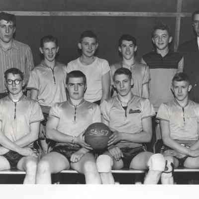 Caledonia High School, 1956-1957 Boy's Basketball Team