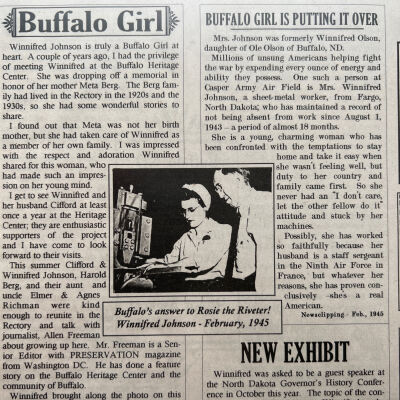 Article in Historical Buffalo Express