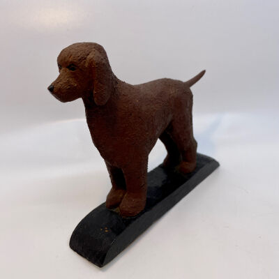Hand-Carved Dog Figurine - McGee