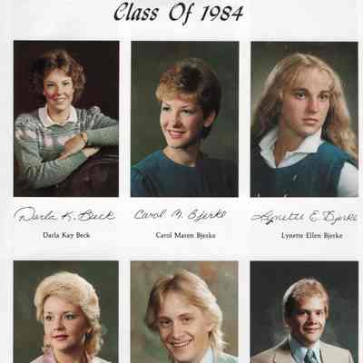 Hatton High School 1984 Yearbook: Class of 1984 Senior photographs, page 1