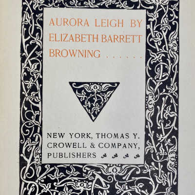 Title page: Aurora Leigh - Lillie Plummer Library