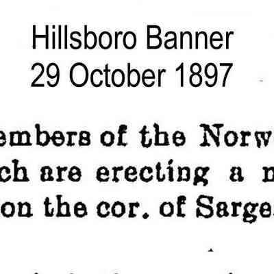 Page 5, 29 October 1897 Hillsboro Banner
