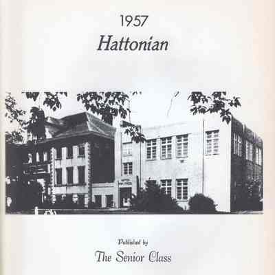 Hatton High School: 1957 Yearbook title page