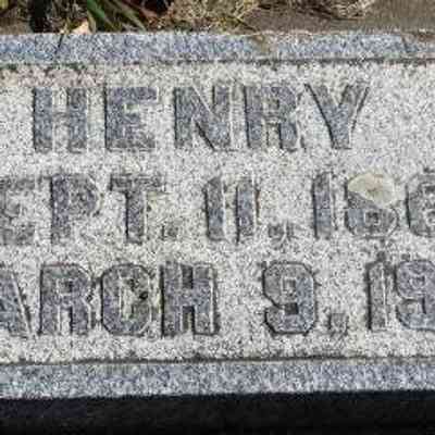 Grave-marker, Henry Miller, courtesy US Find-a-Grave: Cemetery, Hillsboro, ND