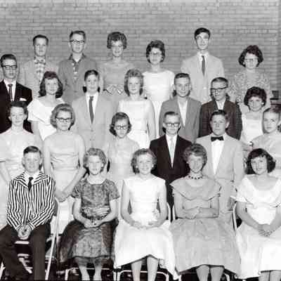 Traill County Rural Schools, Eighth Grade Graduates photo, 1960
