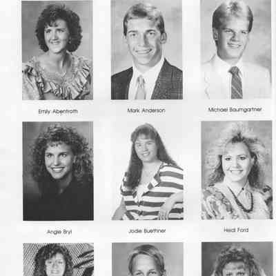 Hillsboro High School 1989 Yearbook: Class of 1989 Senior photographs on page 22