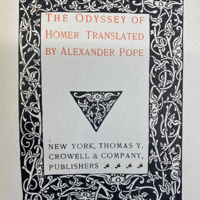 Title page: Homer’s Odyssey - Lillie Plummer Library