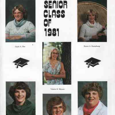 Hatton High School 1981 Yearbook: Class of 1981 Senior photographs, page 1