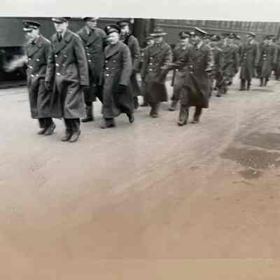 ND National Guard, Company L preparing to leave Hillsboro, February 1941