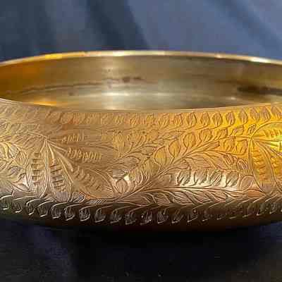 Decorative Pewter Bowl