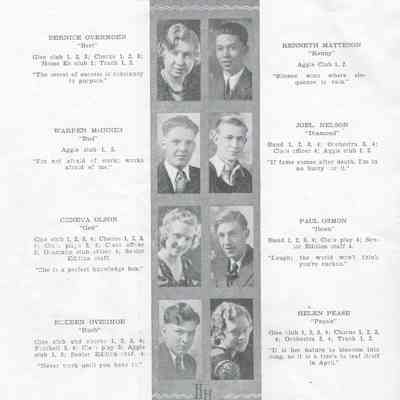 Hillsboro High School 1932 Yearbook: Class of 1932 Senior photographs on page four