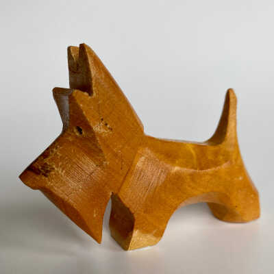 Hand-Carved Dog Figurine - McGee