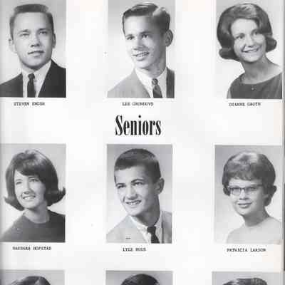 Hatton High School 1965 Yearbook: Class of 1965 Senior photographs on page 15