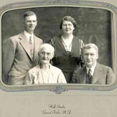 Norby family: Laura Norby (Mrs. Norin Borke), daughter of Ole and Marie (Olson) Norby, 1884 pioneers of Traill County, DT