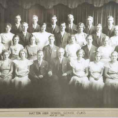 Hatton High School 1933 Class list & photo