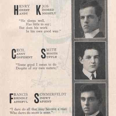 Mayville High School 1913 Yearbook: Senior photos, fourth page