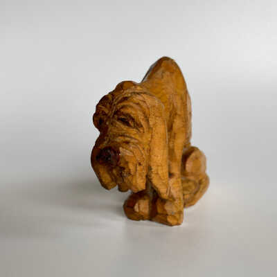 Hand-Carved Dog Figurine - McGee