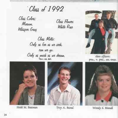 Hatton High School 1992 Yearbook: Senior photos, page 24