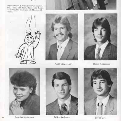 Hillsboro High School 1986 Yearbook: Class of 1986 Senior photographs on page 46
