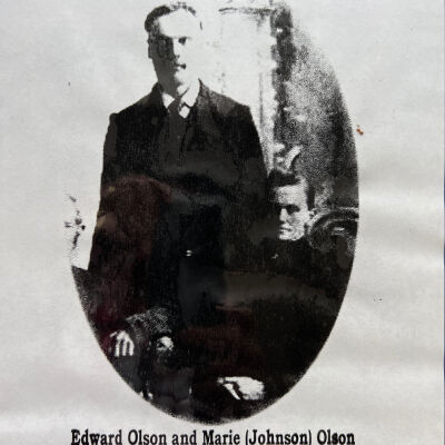 Olson family: Edward and Marie (Johnson) Olson, pioneers in Traill County, Dakota Territory