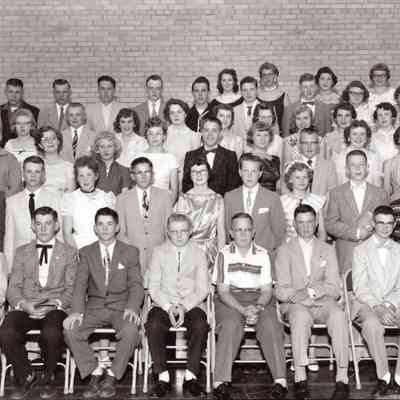 Traill County Rural Schools, Eighth Grade Graduates photo, 1957